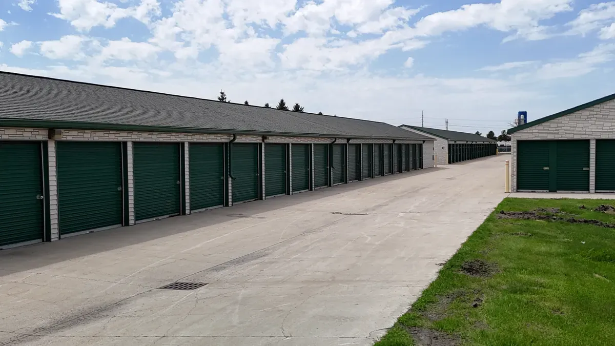 Storage units with roll up doors